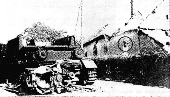 Ancinnes - German Gun Carrier Destroyed ancinnes war